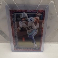 2022 Topps Chrome Parallel Jake Ferguson #75 Dallas Cowboys NFL Football