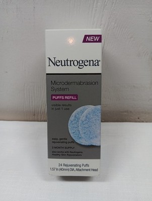 Neutrogena Microdermabrasion System Puffs Refill With Attachment Head
