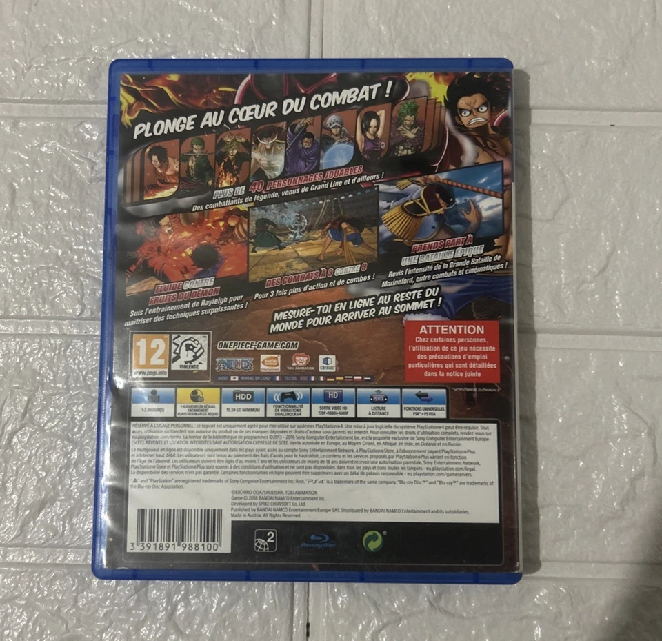 Jeu Ps4 One Piece Burning Blood, photo 2 sur 2