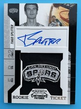 2010-11 Panini Contenders Patches #144 Tiago Splitter RC Rookie Ticket Auto
