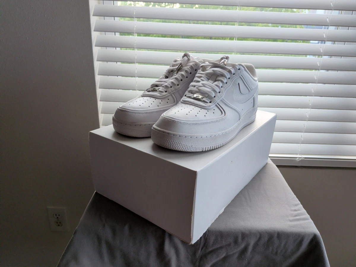 Nike John Elliott x Air Force 1 Low Triple White | eBay