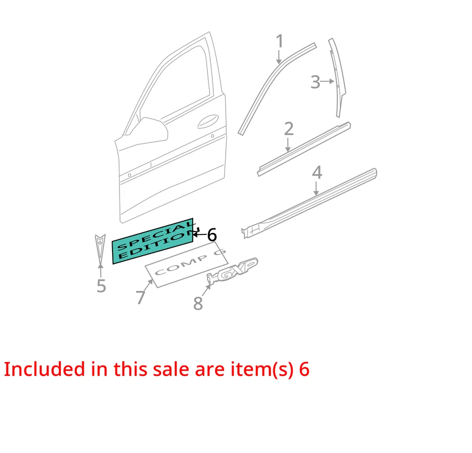 KIT EMBLEMA PONTIAC GRAND PRIX 04 89024125 - NUEVO OEM Foto 2 de 3