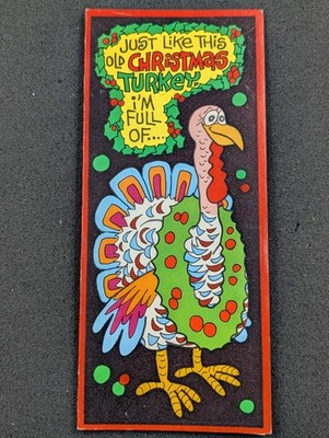X-mas Christmas Vintage Envelope Size Holdiay Card 9-1/4'' x 4'' Made In USA Hinz