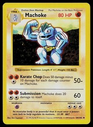 Machoke 34/102 Base Set Shadowless Uncommon
