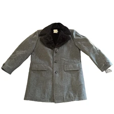 VTG 70s NEW w TAG Vagabond Finest Outerwear Gray Wool / Lined Jacket USA MENS 42