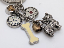 Assorted Dog Lover Keychain Charms "Best in Show" "I Heart My Dog"