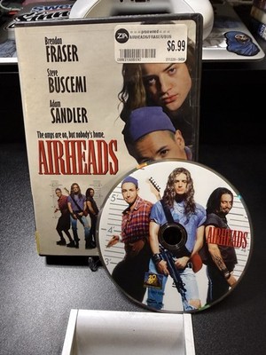 Airheads DVD, 2001 1994 Fraser Buscemi Sandler Judd Nelson OOP With Insert