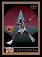 1990-91 Skybox - Willie Anderson Basketball card #252 San Antonio Spurs Raw
