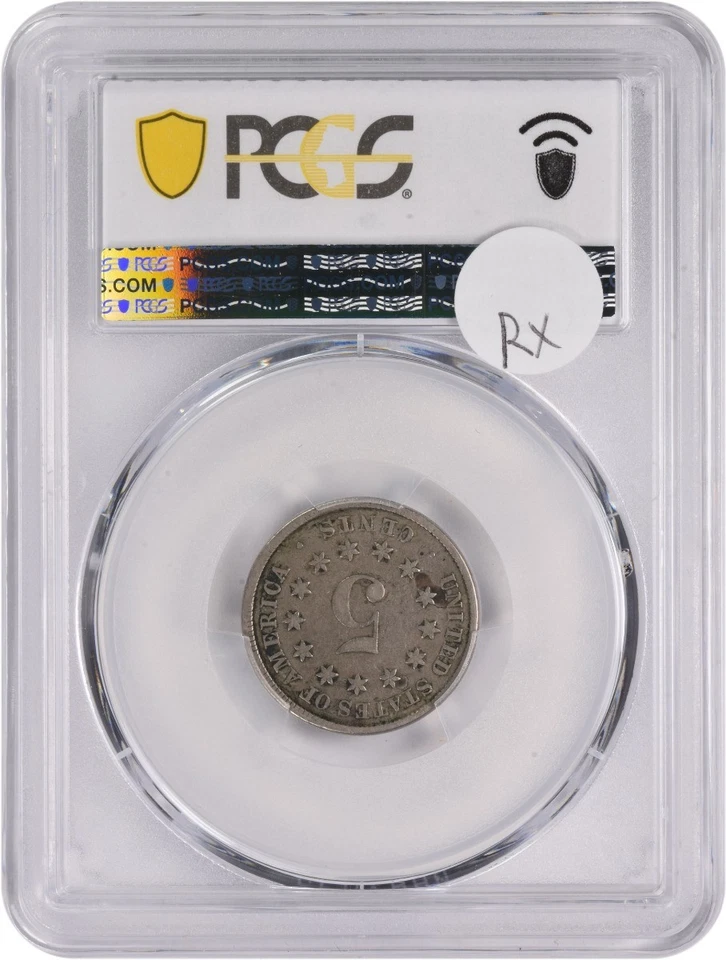 1883/2 Shield Nickel Overdate FS-302 VG10 PCGS - Image 2 of 2