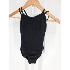 Danz N Motion by Danshuz Girls Sz 8-10 Tank Ballet Leotard Black NEW
