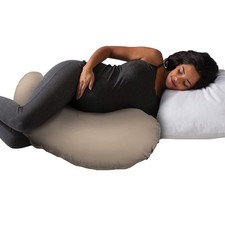 Boppy Cuddle Pregnancy Pillow with Removable Organic Cotton Cover - Compact E...