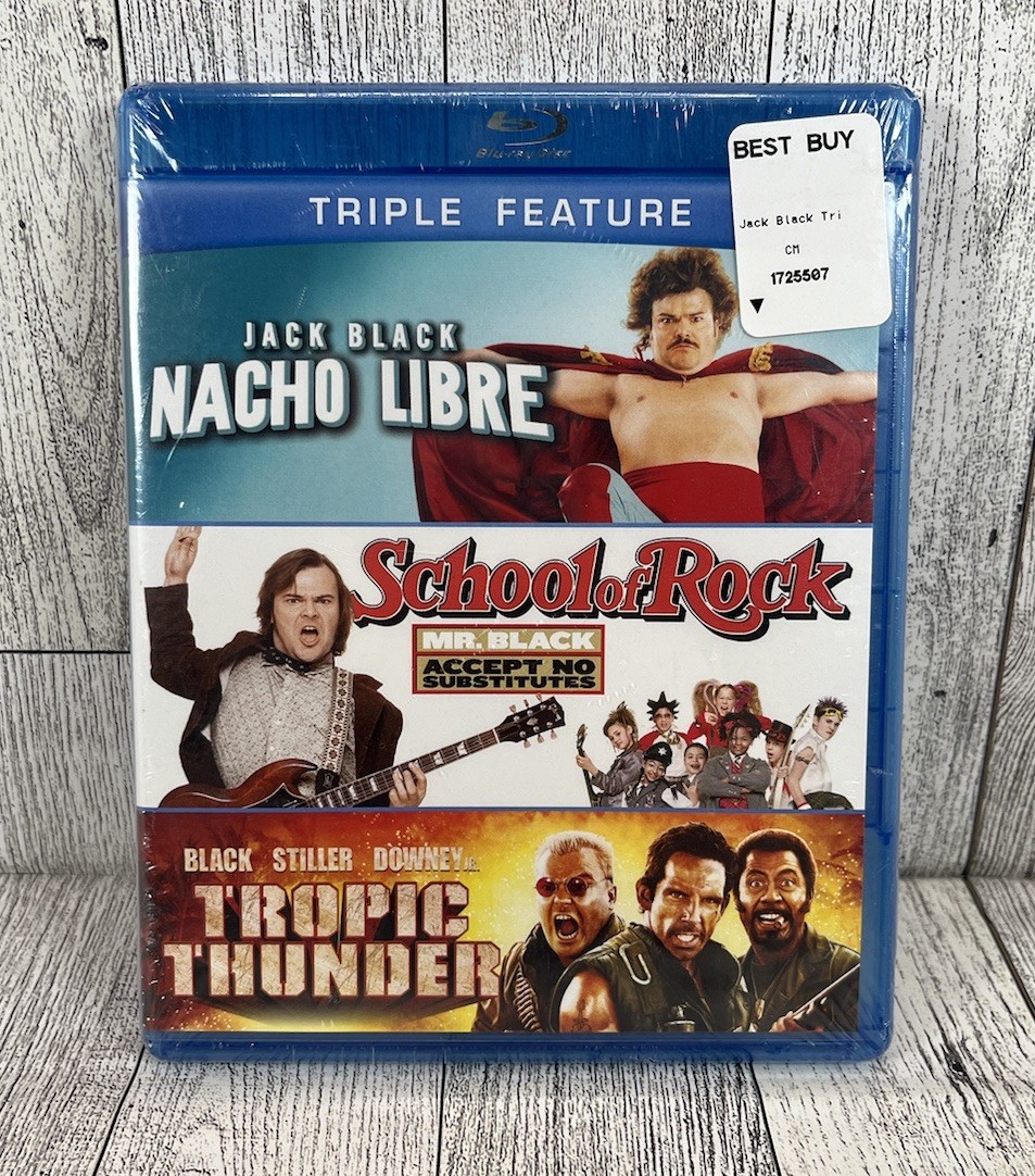 Nacho Libre/School of Rock/Tropic Thunder (Blu-ray Disc, 2013, 3