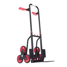 Alloy Steel Stair Climbing Hand Truck with 6 TPR Wheels 440lbs Load Capacity