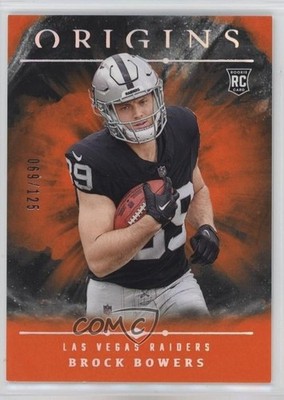 2024 Panini Origins Rookies Orange 69/125 Brock Bowers #146 Rookie RC s5j