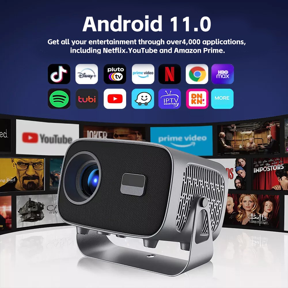 4K Mini Portable Projector 5G WiFi Bluetooth USB Office Home Theater Movie HD — image 11