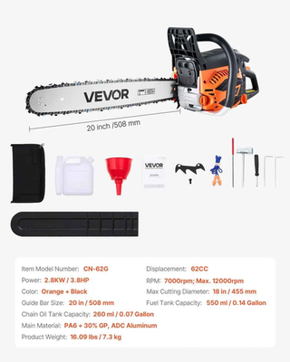 #ad BeastCut 62CC Pro – 20” Gas Chainsaw Powerhouse $202.00