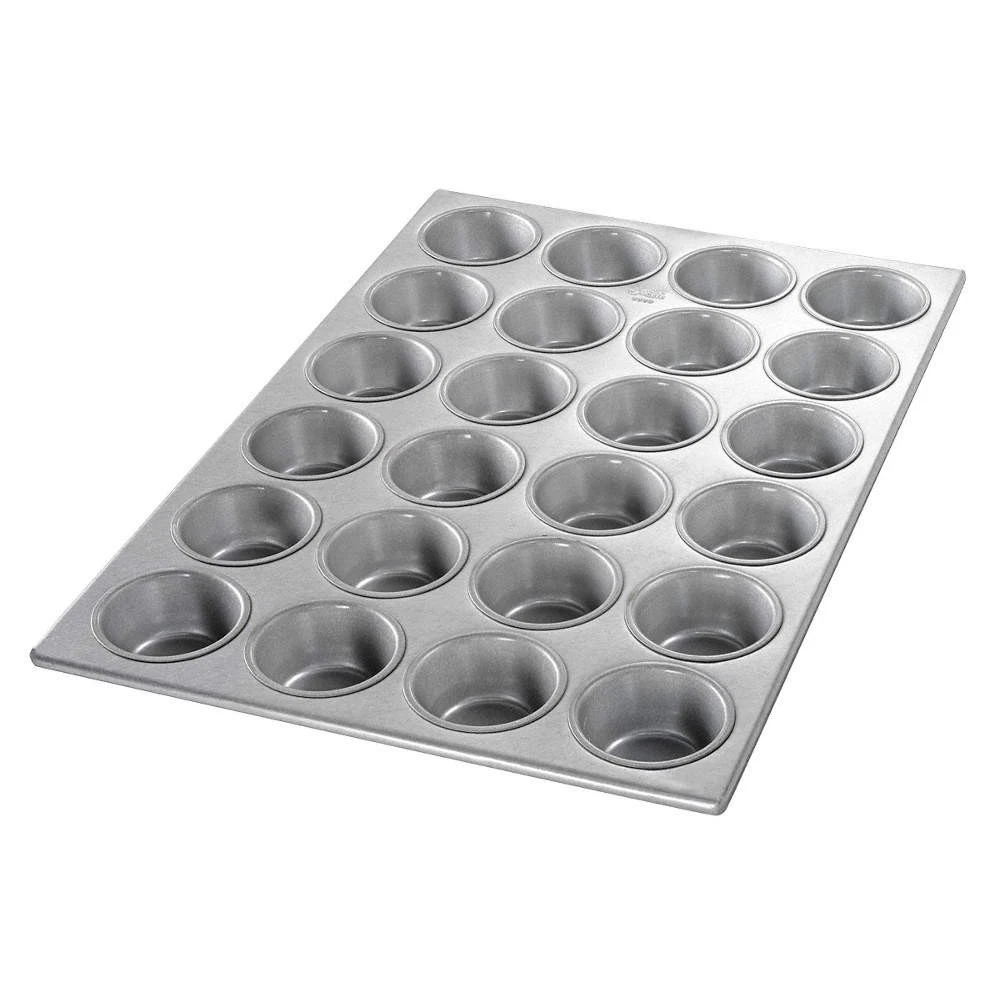CHICAGO METALLIC 45525 Cupcake/Muffin Pan,14 1/16 in W 11M813