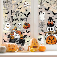 Halloween Fensterbilder Groß Selbstklebend, 71 StüCk Halloween Deko Fensteraufkl