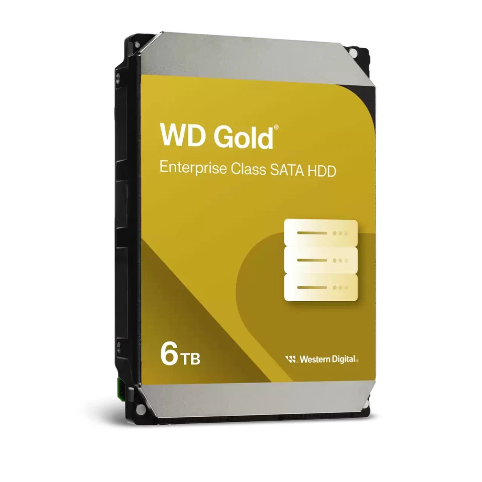 WD 6TB WD Gold Enterprise Class SATA HDD 内置硬盘 HDD - WD6004FRYZ — 第 3/4 张图片