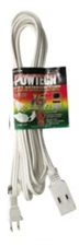 Power Extension Cord Cable 9 FT High Quality White 