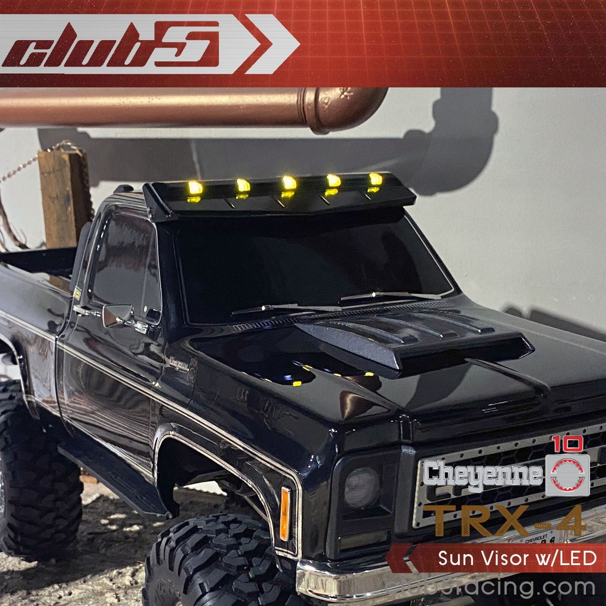 Sun Visor w/LED for TRX-4 1979 K10 | eBay