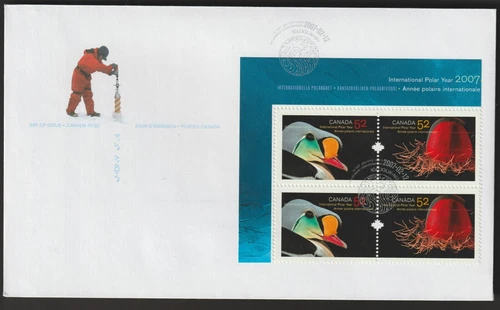 Canada #2205a, International Polar Year, UL PB, Official Cover, FDC 2007
