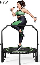 BCAN 450/550 LBS Foldable Mini Trampoline, 40"/48" Fitness Trampoline, NEW.