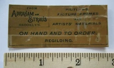 Vintage Abraham & Straus A&S Brooklyn New York City NYC Tag Label? Advertisement