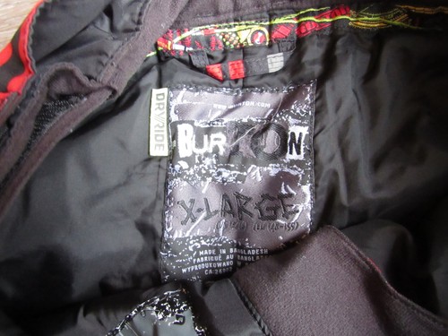 Burton Exile Cargo DryRide Youth XL 14-16 Red/Black Stripes Ski Snowboard Pants - Picture 6 of 10