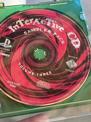 Ps1 Sample Pack Sony PlayStation 1 Interactive CD Sampler Pack Volume Three 3 PS1 Demo ...
