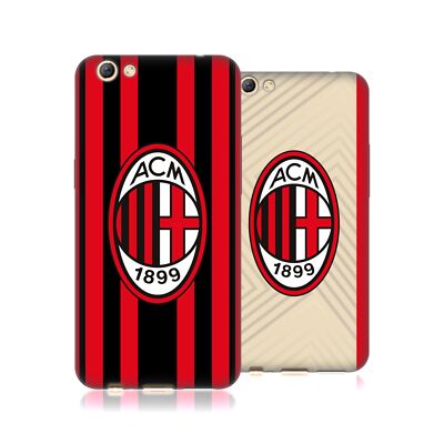 OFFIZIELLE AC MILAN 2021/22 CREST KIT SOFT GEL HANDYHÜLLE FÜR OPPO HANDYS