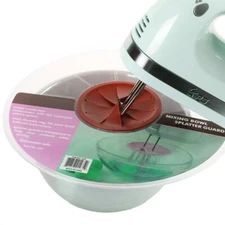 12" Mixing Bowl Splatter Guard BPA FREE Fits Most Hand and Electric Mixers