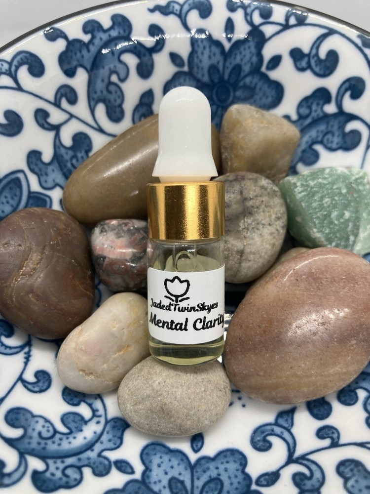 Mental Clarity Aromatherapy Essential Oil 5ml/0.17 fl oz glass dropper Bottle