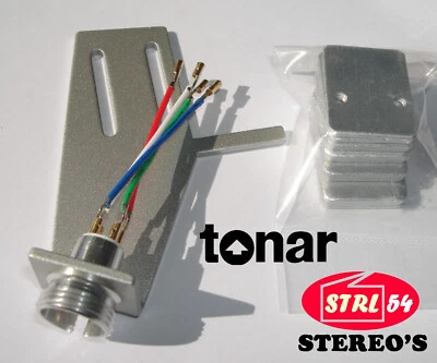 Coquille porte-cellule pr LENCO silver aluminium TONAR Phono Cartridge Headshell