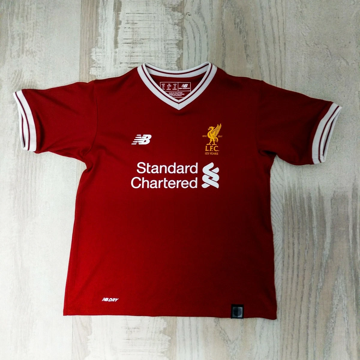 LIVERPOOL 125 years 2017 2018 SHIRT soccer HOME NEW BALANCE SIZE 4