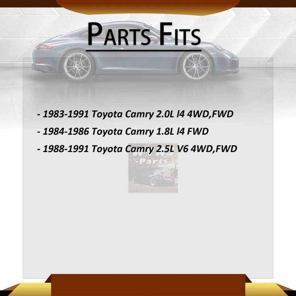 Para 1988-1991 Toyota Camry 2.5L 4WD FWD 2x rolamento de roda e conjunto de cubo dianteiro - Imagem 2 de 4