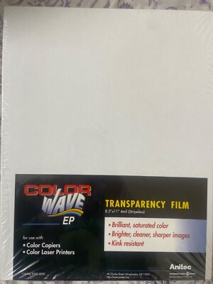 Transparency Clear Film Paper For All Printers - 8.5  x 11  50 Page Pack DIY Art