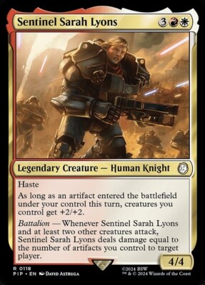 *MtG: 4x SENTINEL SARAH LYONS - Commander Fallout Rare - magicman-europe*