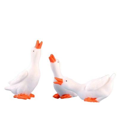 Figur Langlebig Miniatur Niedlich Tier Wei?er Schwan Zubeh?r Dekoration