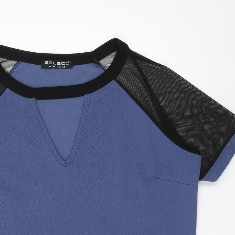 Select Womens Blue Polyester Blend Shift Size 14 - image 4