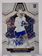 Colts Anthony Gould 2024 Panini Mosaic No.391 Autographed Rookie Single Card