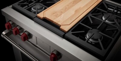 Wolf Single Griddle Cover | 11'' Cutting Board | Pure Crafted Oiled Maple | USA