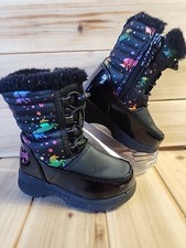 TOTES Dreamer Rainbow Unicorn Snow Boots Toddler Size 6