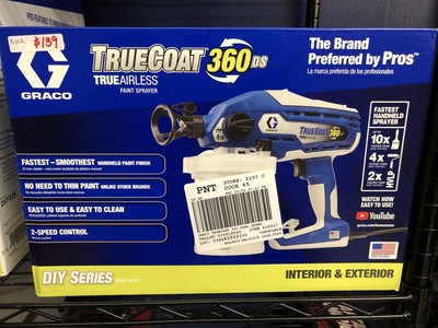 graco truecoat 360ds electric handheld airless paint sprayer