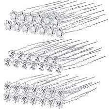 Ganchos Para El Cabello Pasadores De Pelo De Boda Diamante De Imitaci n 40 Pack