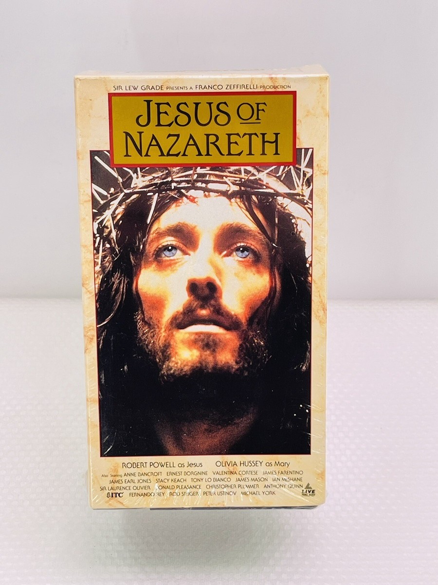 Jesus of Nazareth (VHS, 1999, 3-Tape Set) Factory Sealed