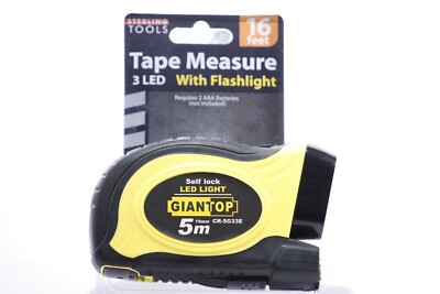 Sterling Tools Self-Locking 16 Foot Tape Measure with LED Flashlight Great Tool