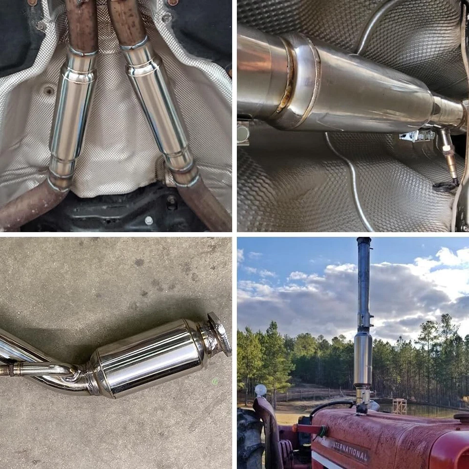 2.5'' In/Outlet Muffler Resonator Exhaust 16'' Quiet for Mercury Grand Marquis Foto 3 de 4