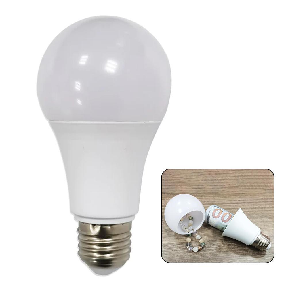 Light Bulb Secret Compartment Safe Hollow Diversion Hidden Stash Can Security