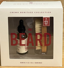 Cremo Men  s Heritage Red Beard Grooming Duo Gift Set Beard Oil w/ Brush NIB